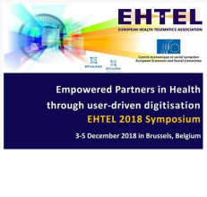 Skup EHTEL Symposium 2018: “Empowered Partners in Health through user-driven digitisation”, Brisel 3.-5.12.2018.