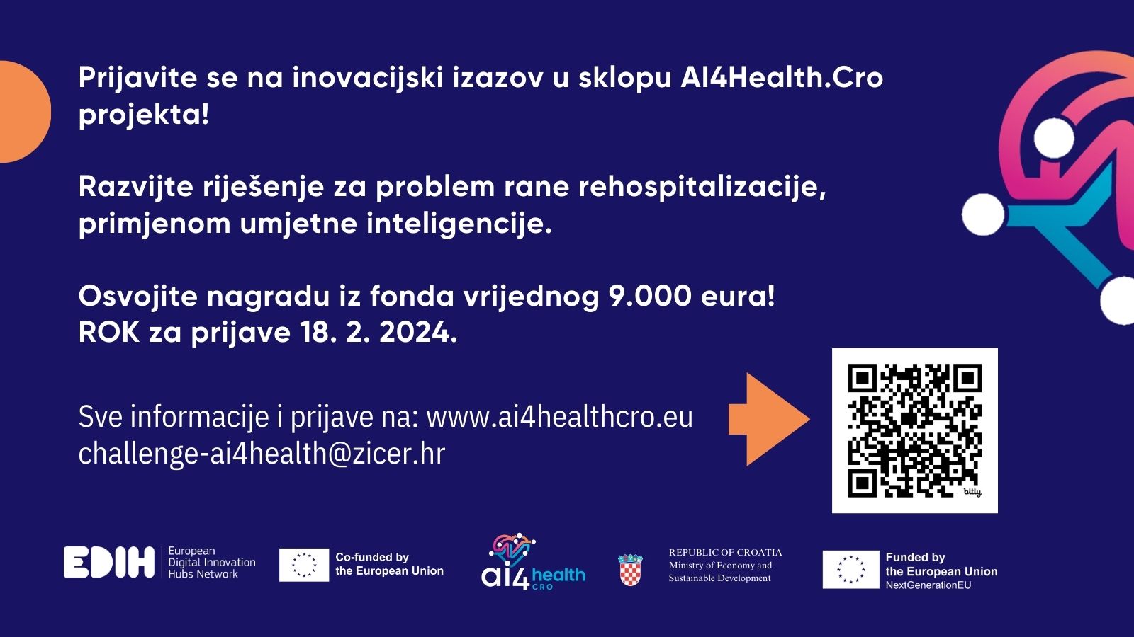 Otvorene su prijave na inovacijski izazov u sklopu AI4Health.Cro EDIH-a