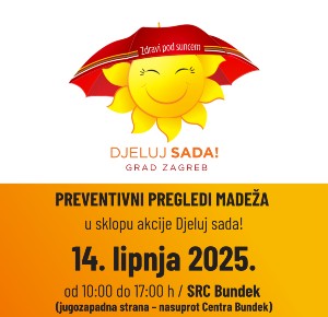 Najava akcije besplatnih pregleda madeža “Djeluj sada!”2025.